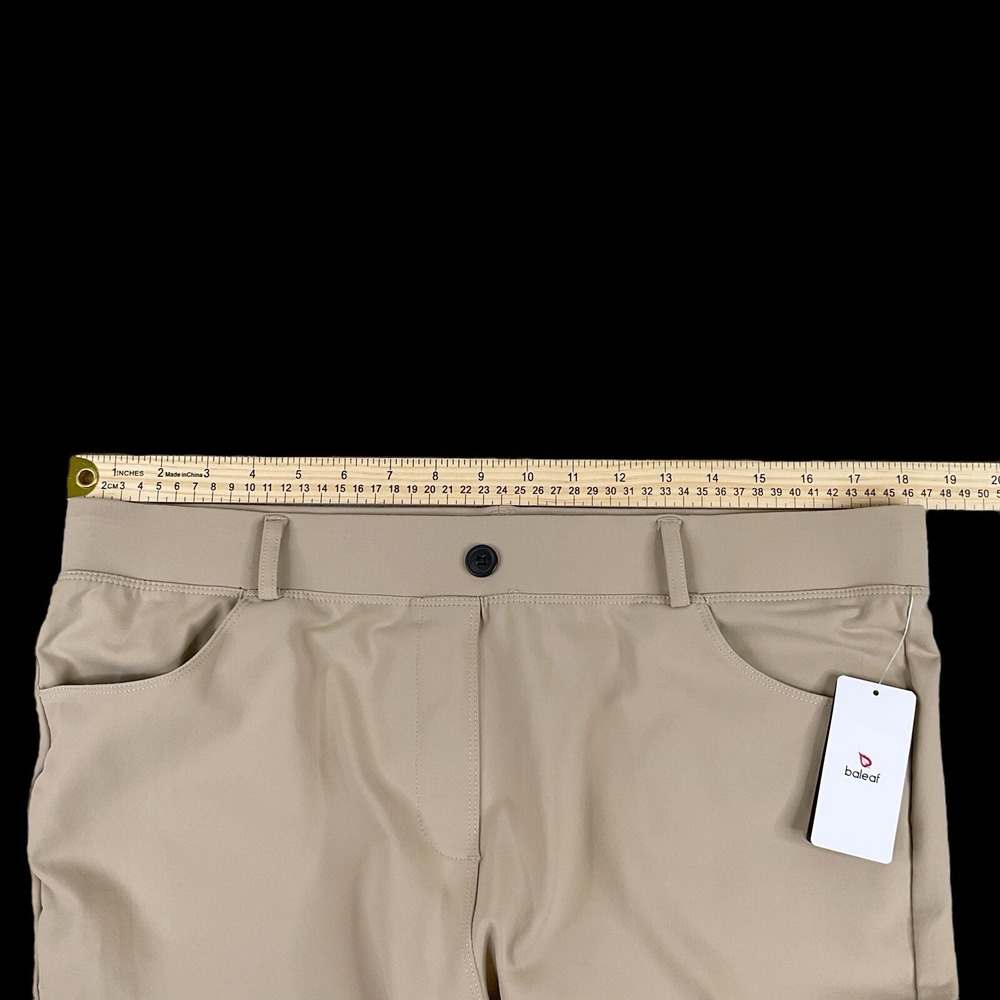 Baleaf Pants Women 2XLP Beige Elastic Waist Pull On Pockets Performance Stretch - Picture 10 of 16